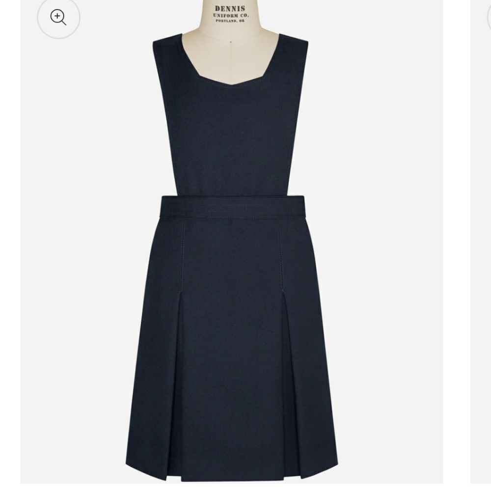 NWT Dennis uniform girls navy Blue jumper dress 14 plus Preppy